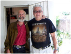 Ao 2005 Montevideo - Con Fernando Pelez en su casa - Inmenso amigo y autor del excelente libro "De las cuevas al Solis 1960-1975"