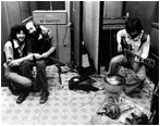 Ao 1976 Con Jesus Pardo y Tony Lopez en los estudios Sonoland en la grabacin del L.P "La estrella del alba" de Hilario Camacho